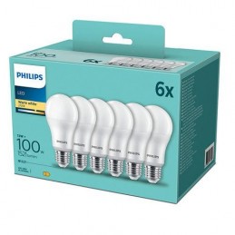 6 Becuri LED Philips A67,...